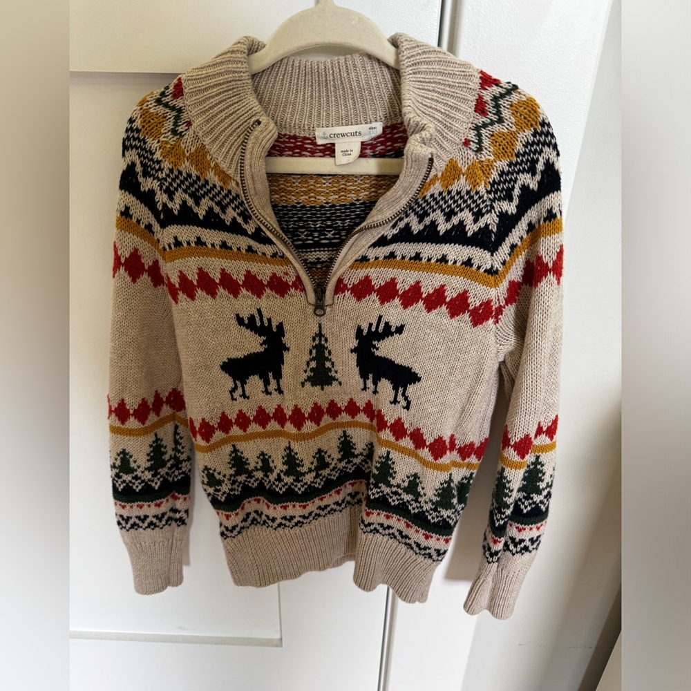Jcrew sweater holiday boys xxs 3-4
